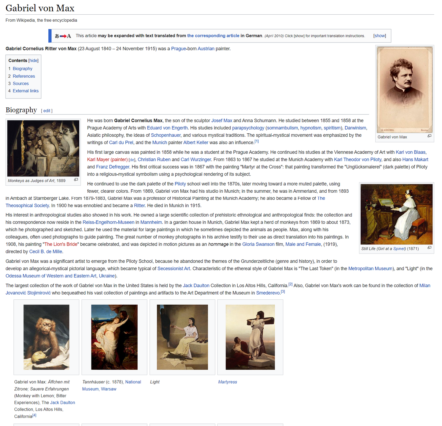 KPM Porcelain Plaque Young Girl in Prayer After Gabriel Max Signed A. Knoeller