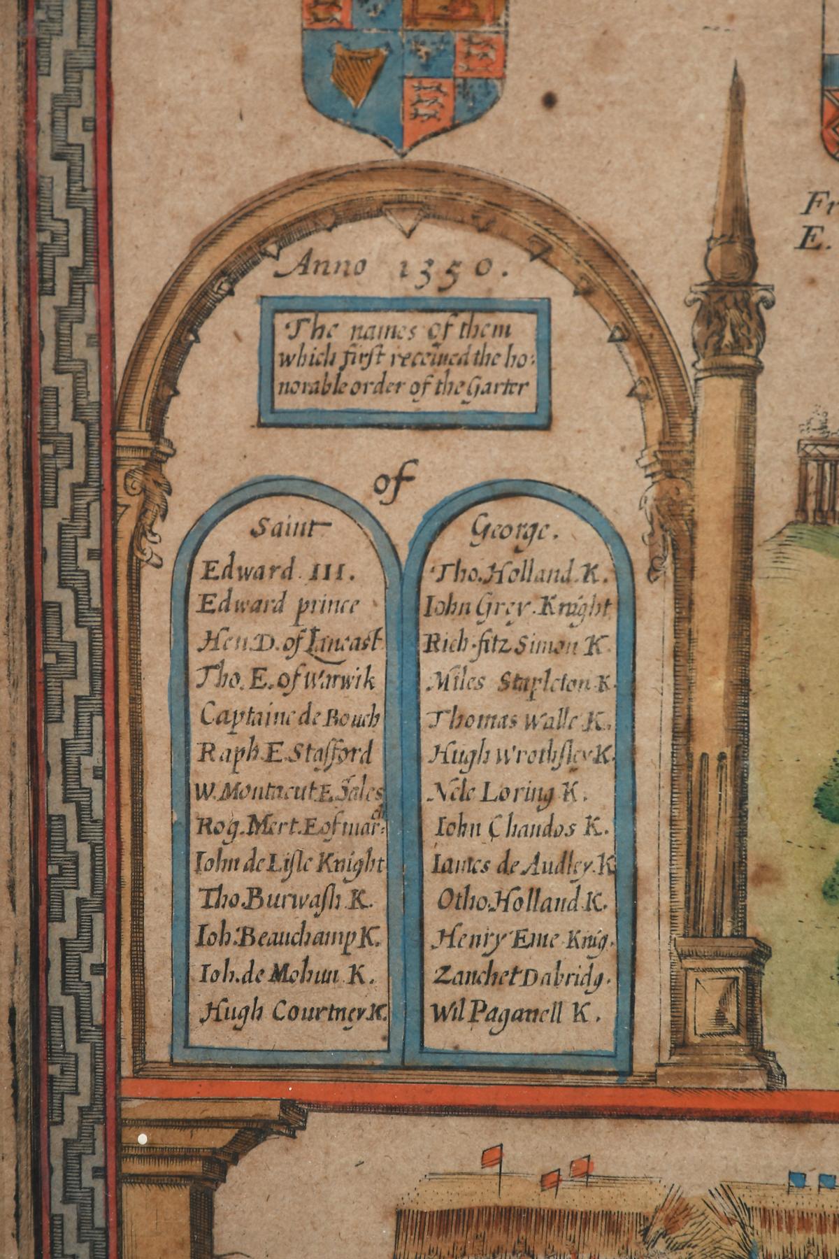 17TH CENTURY JOHN SPEED BARKSHIRE ENGLAND DESCRIBED MAP