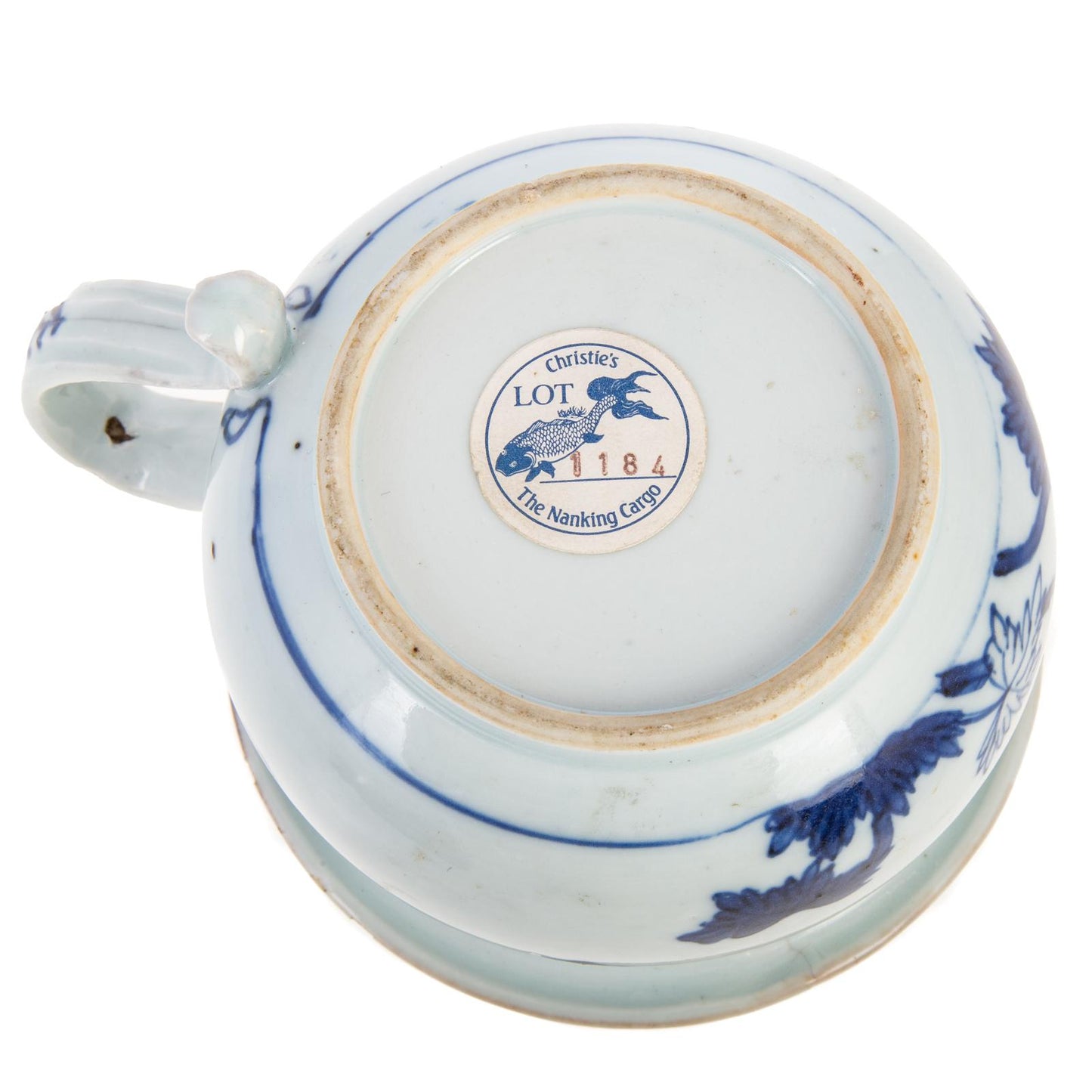 18th Century Chinese Nanking Hatcher Collection Chamber Pot Christies Label