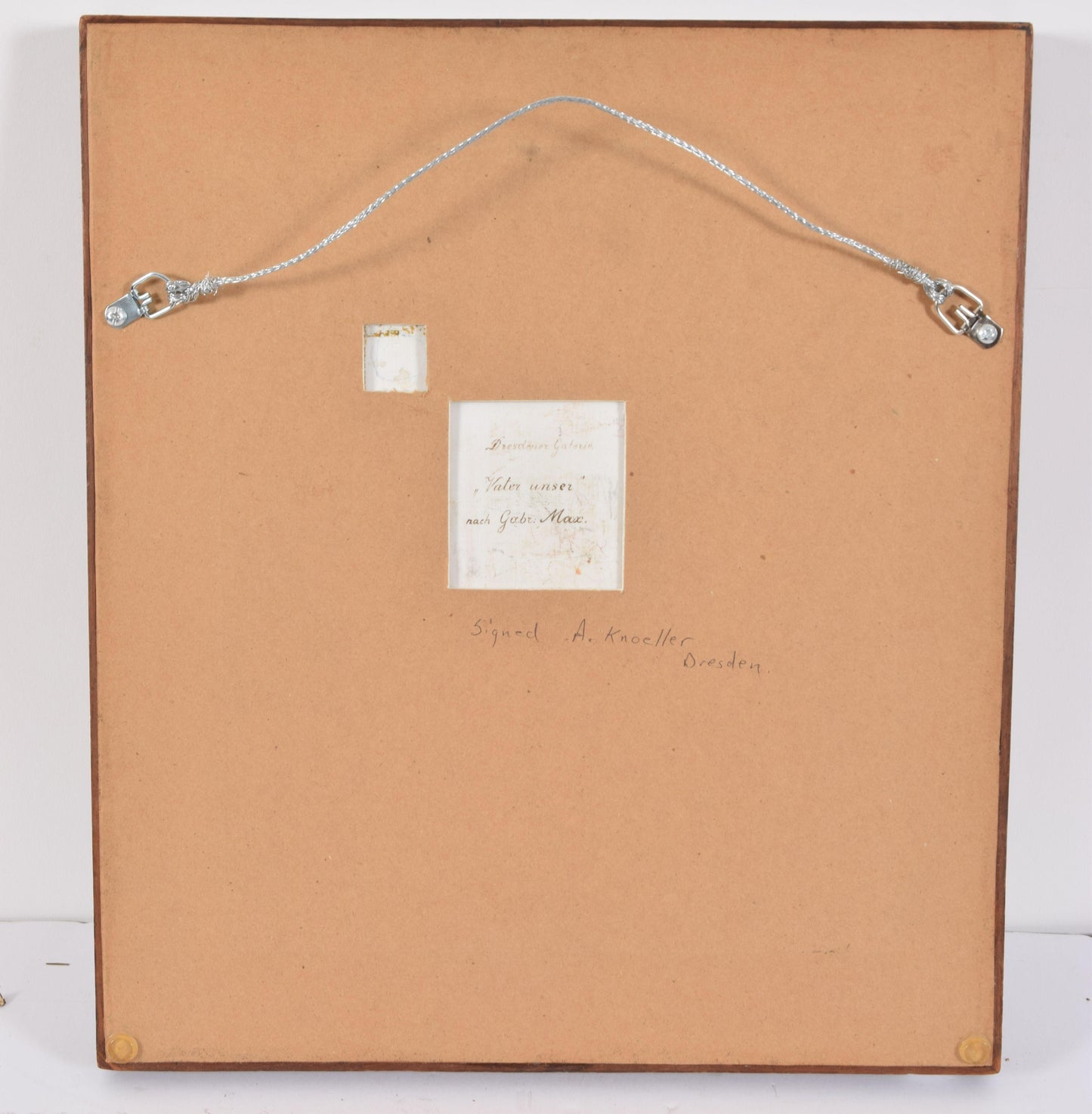 KPM Porcelain Plaque Young Girl in Prayer After Gabriel Max Signed A. Knoeller