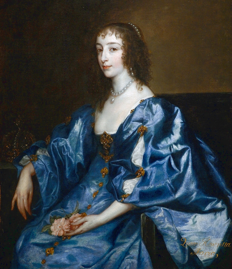 18th / 19th Century Henrietta Maria presenting herself with dowry to King Charles I of England Dutch Old Master