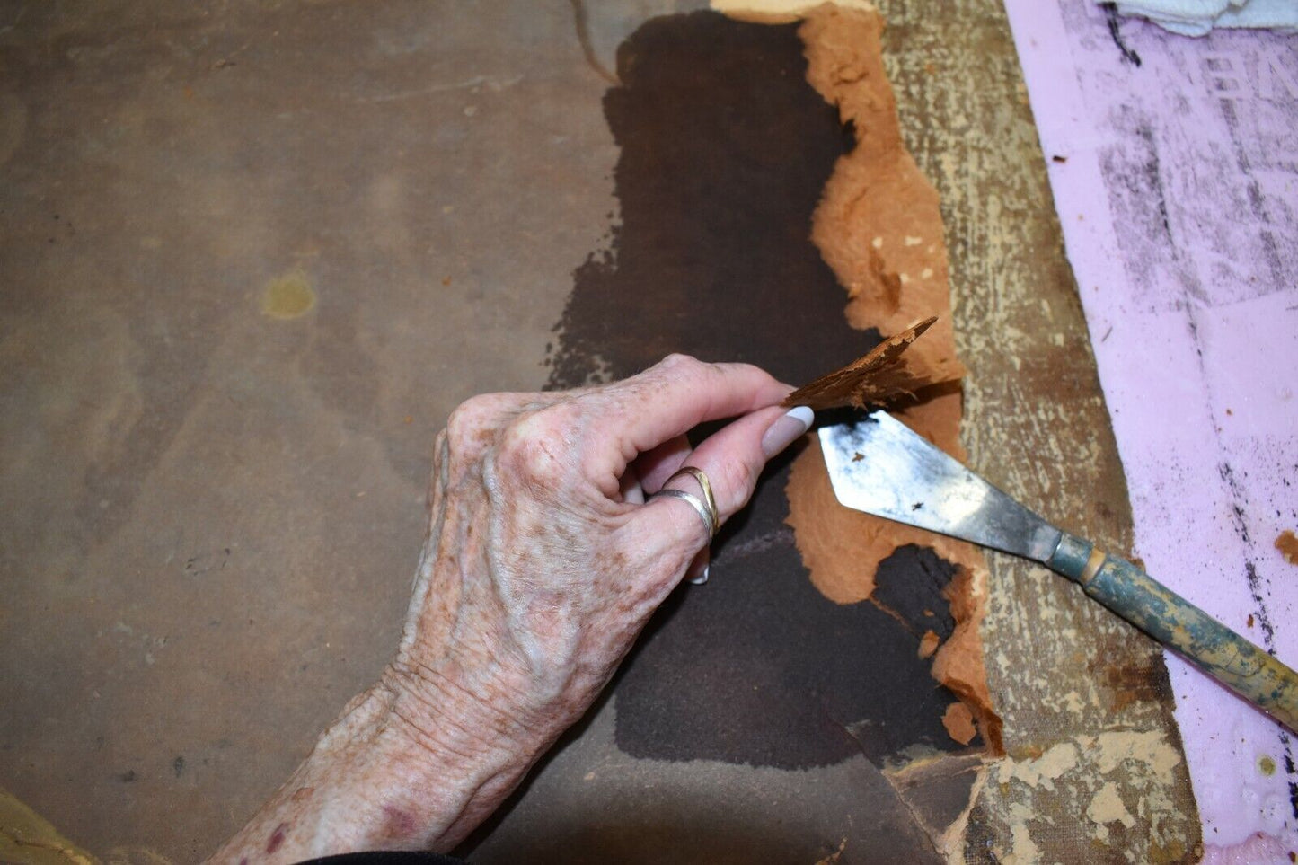 Witches Sabbath Painting After Parmigianino 1503 - 1540 18th century Oil Canvas Restored