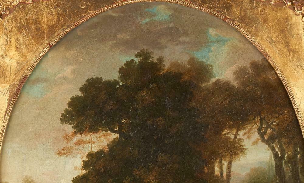 Telemachus and Mentor by Jacques Antoine Vallin (Paris, 1760-1831) oil on canvas