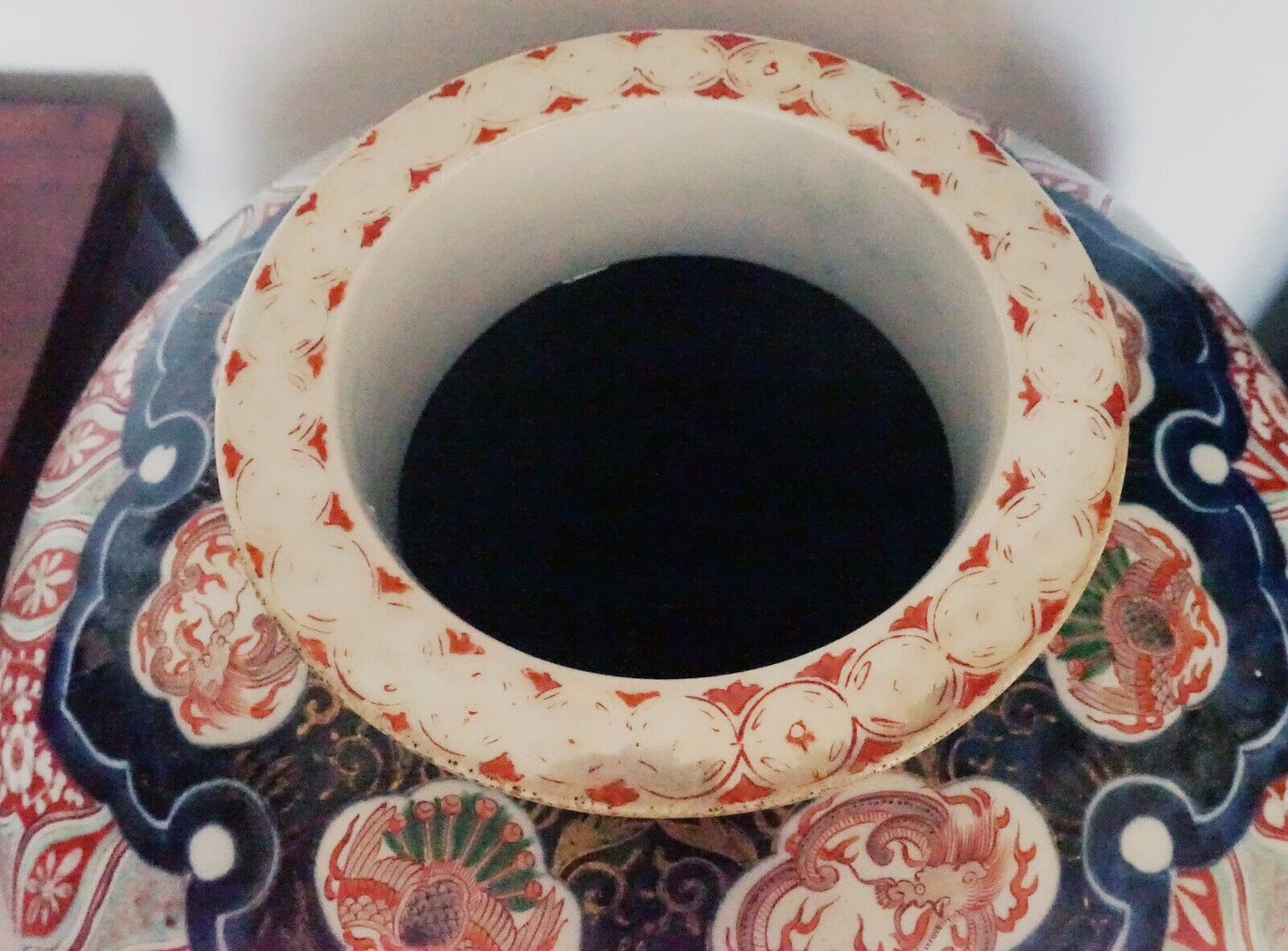19th Century Japanese Imari Meiji 35 3/4 Inch Palace Floor Vase