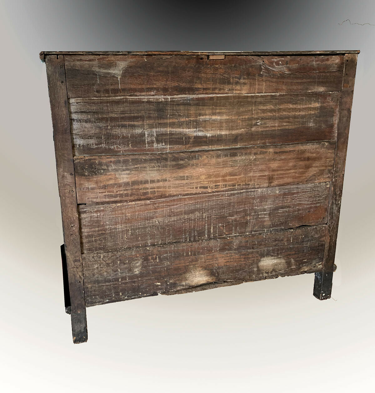 17th Century William and Mary 3 Drawer Chest On Straight Legs