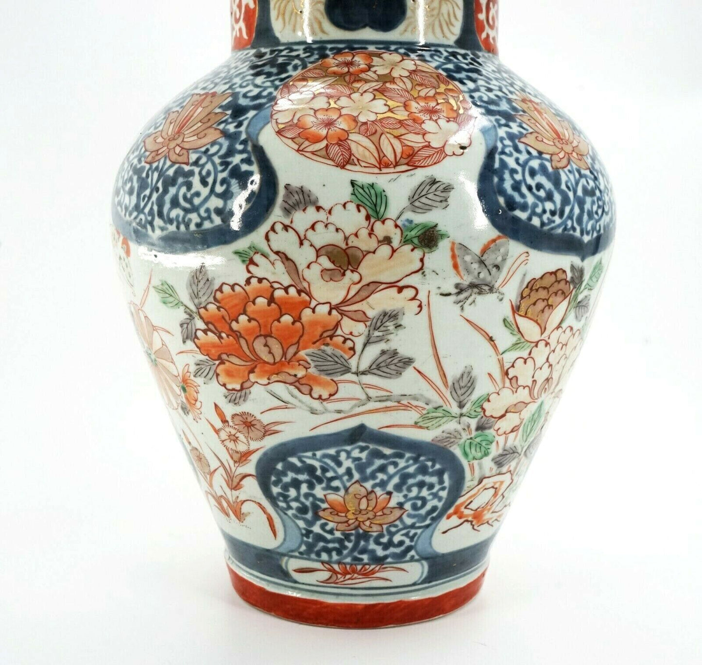 Japanese Imari 18th Century Circa 1700 Covered Baluster Vase 20 Inches in Height