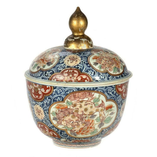 Japanese Imari 17/18th Century Covered Bowl 16 1/2 Inches in height