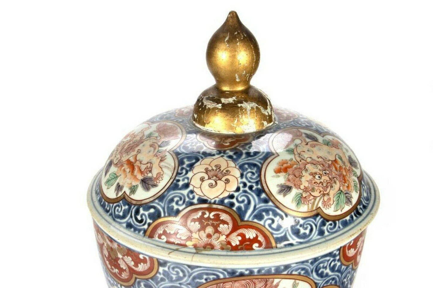 Japanese Imari 17/18th Century Covered Bowl 16 1/2 Inches in height