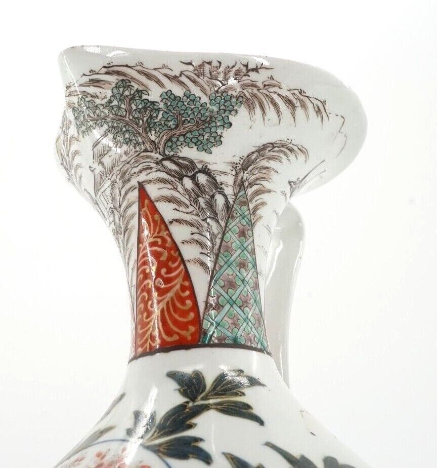 Japanese Edo Imari 18th Century Circa 1700 Pitcher Jug 13 Inches in Height