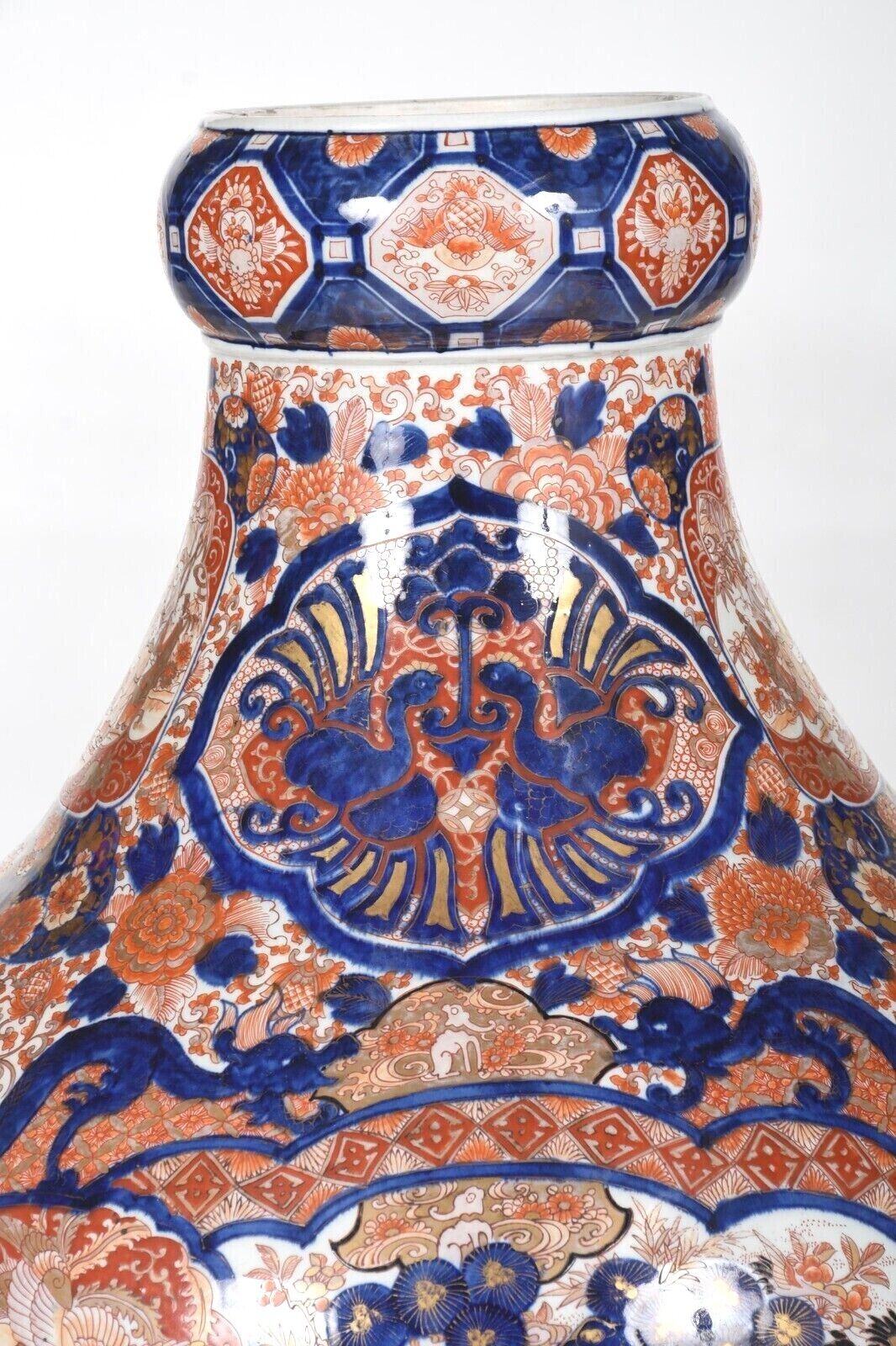 19th Century Japanese Imari Meiji 51 Inch Palace Floor Vase