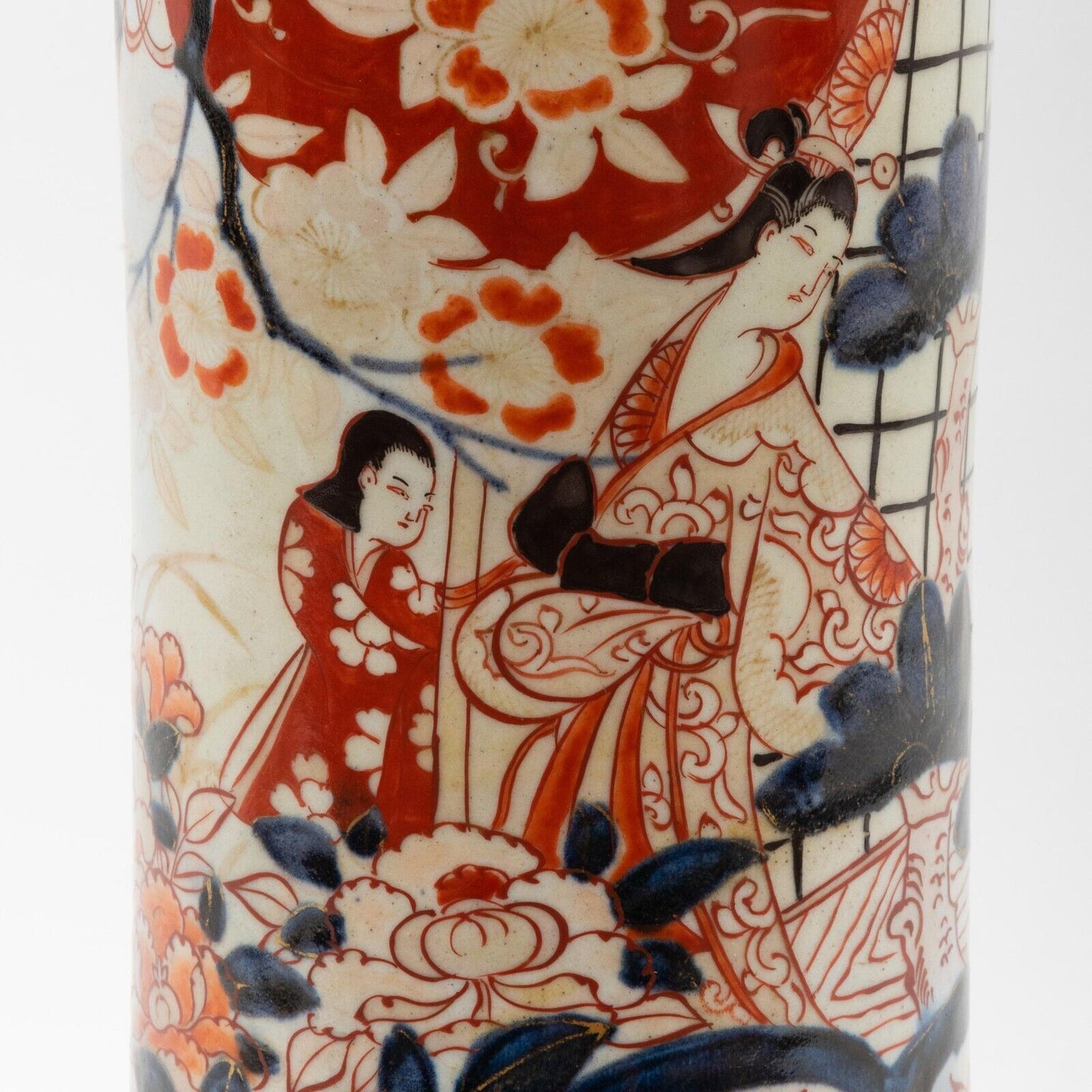 Japanese Imari 18th Century Trumpet Vase 23 inches in Height Edo Period Ormolu Gilded Mounts