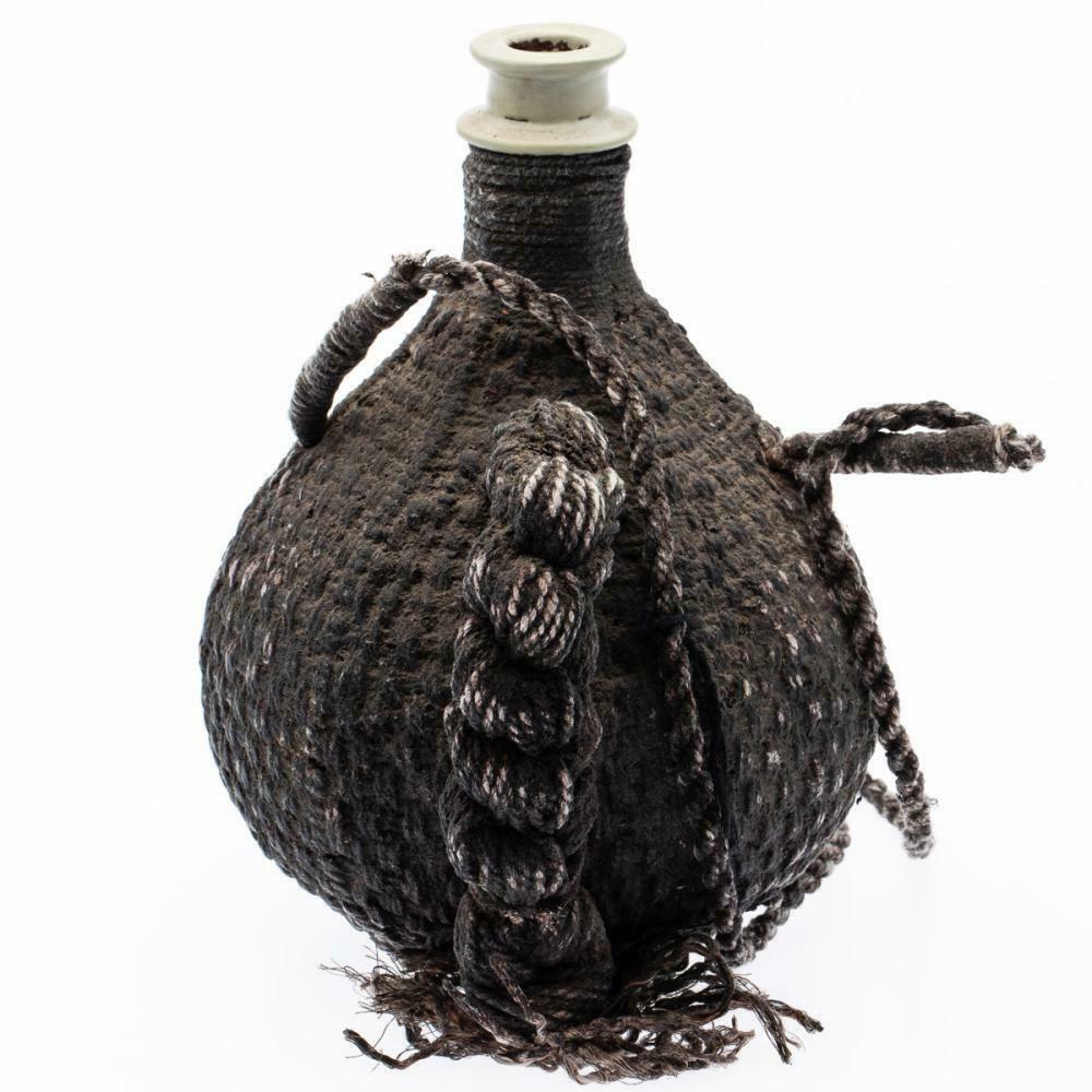 Japanese 18th Century VOC East India Trading Company Bottle Jug with Woven Rope