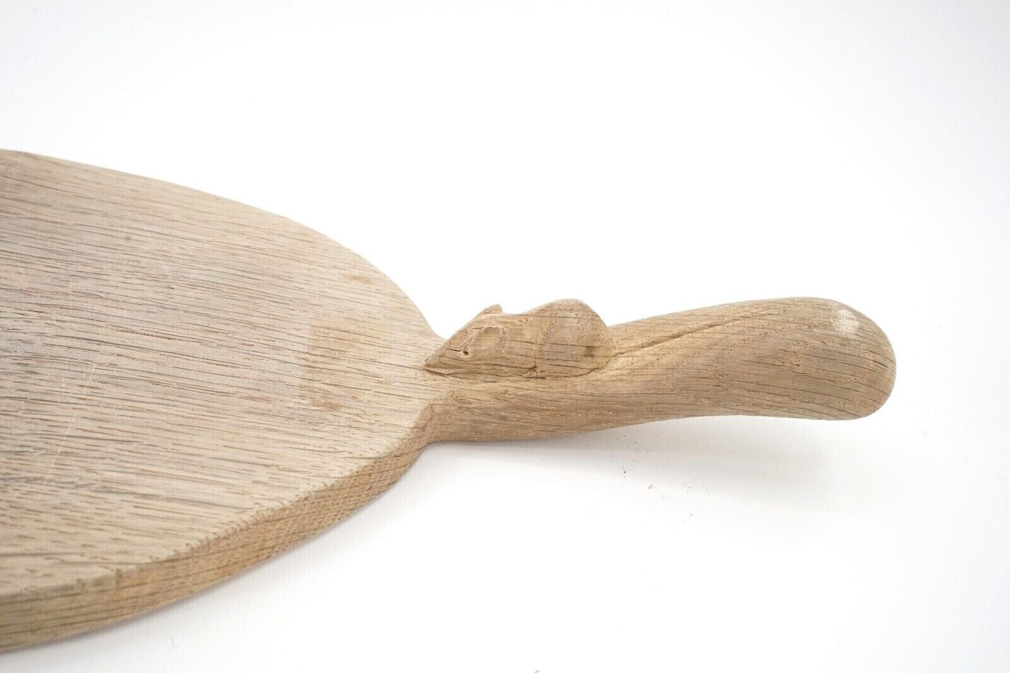 Robert Mouseman Thompson ADZED CARVED ENGLISH OAK OVAL Cheese Board