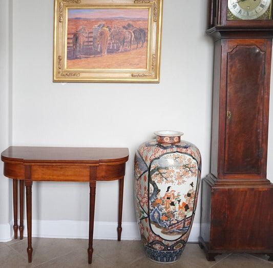 19th Century Japanese Imari Meiji 35 3/4 Inch Palace Floor Vase
