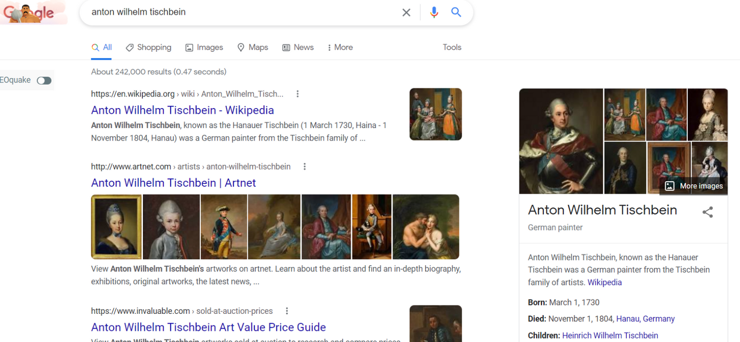 Juno asking Aeolus (Vulcan) to release the winds Oil on Canvas Anton Wilhelm Tischbein German, 1730-1804