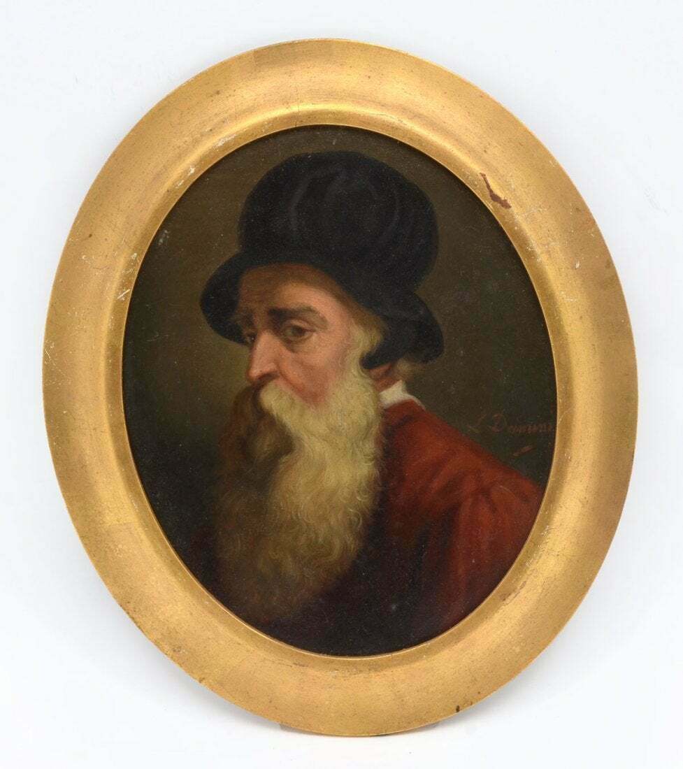 Painting of Benvenuto Cellini by Leopoldo Dumini (Italian 1825 - 1908) Oil on Wood