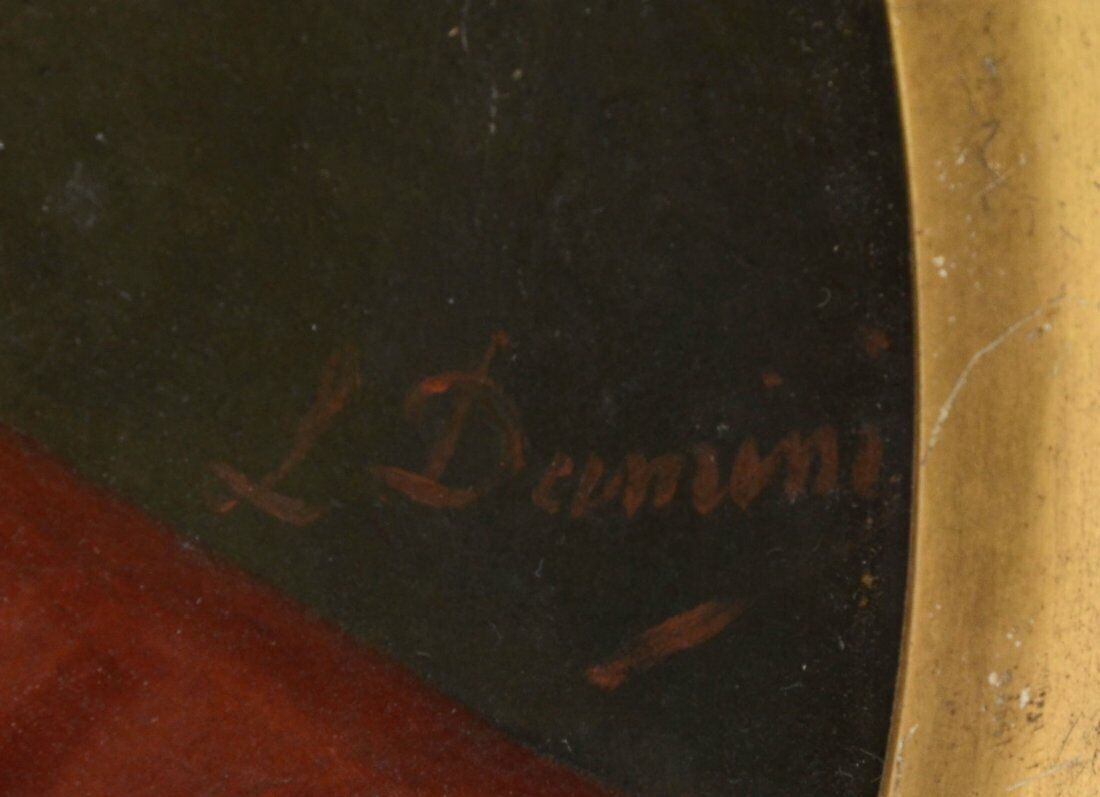 Painting of Benvenuto Cellini by Leopoldo Dumini (Italian 1825 - 1908) Oil on Wood