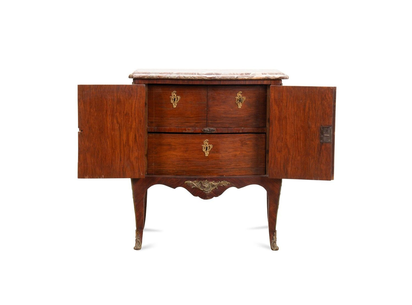 PIERRE DENIZOT LOUIS XV PERIOD BOMBE COMMODE
