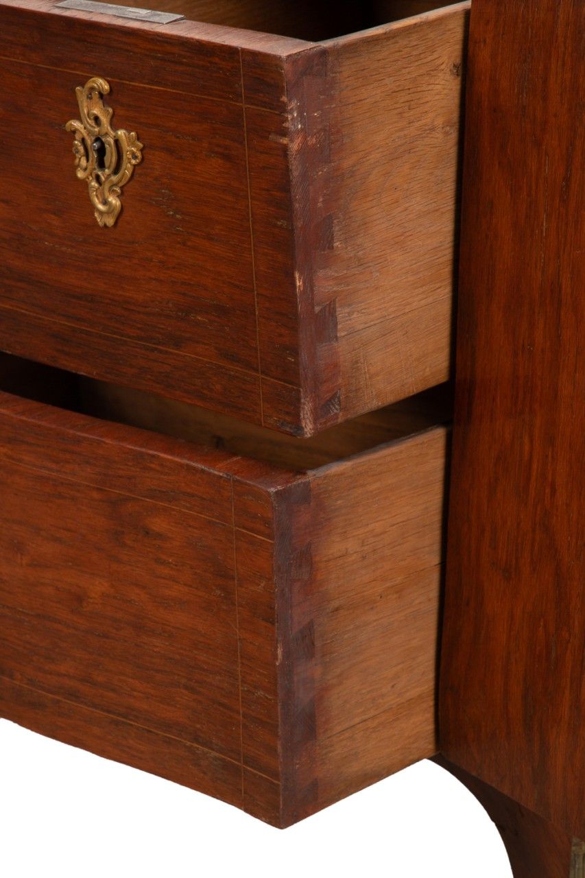 PIERRE DENIZOT LOUIS XV PERIOD BOMBE COMMODE