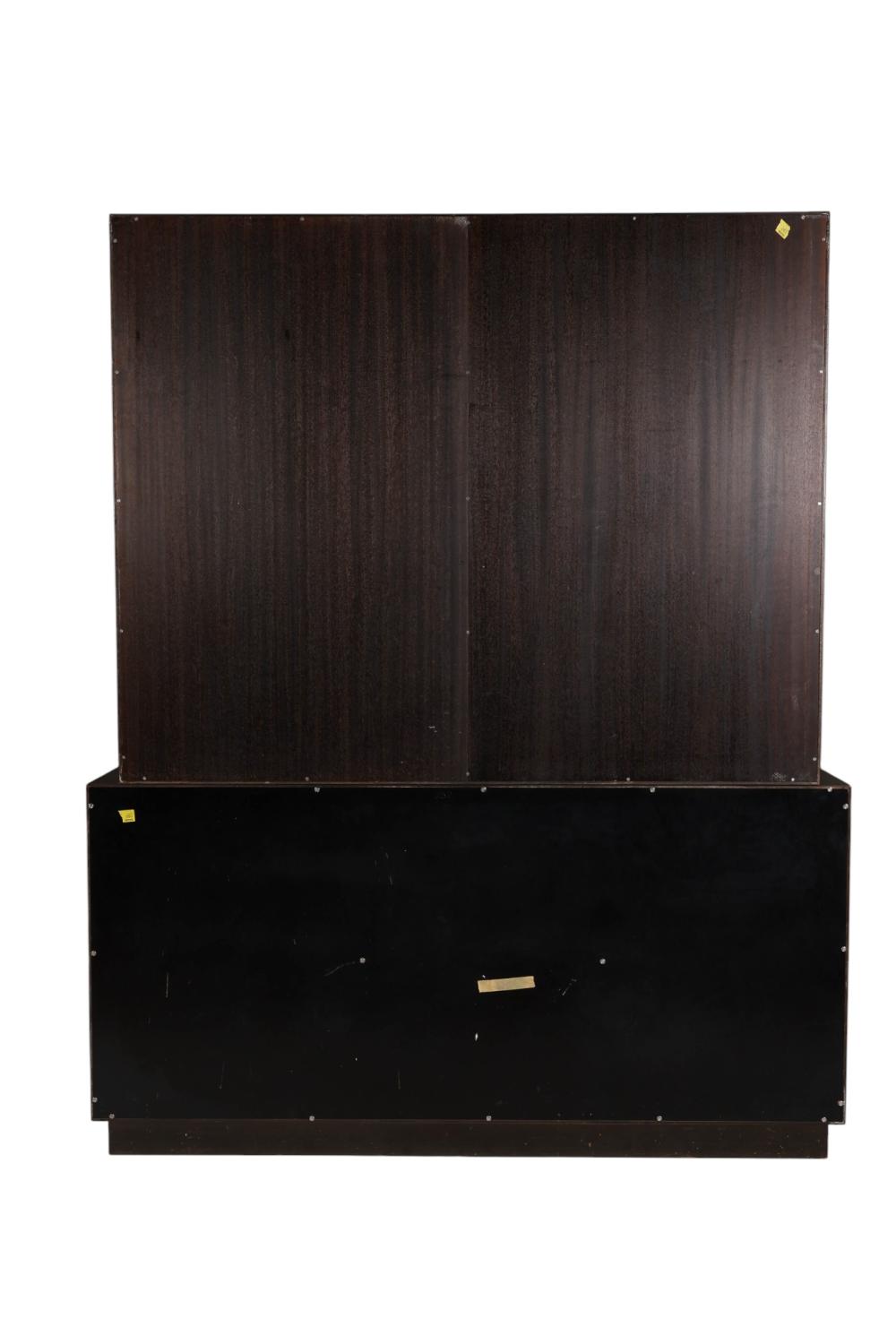 Mid Century Modern Harvey Probber 1922-2003 Two Part Luxury Apparel Cabinet