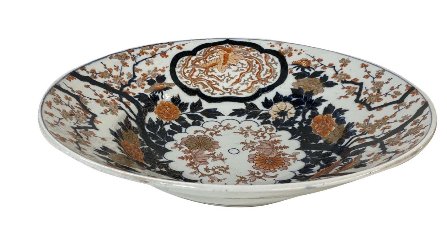 Japanese Imari Early 18th Century Charger 20 1 /2 inch Diameter Edo Period