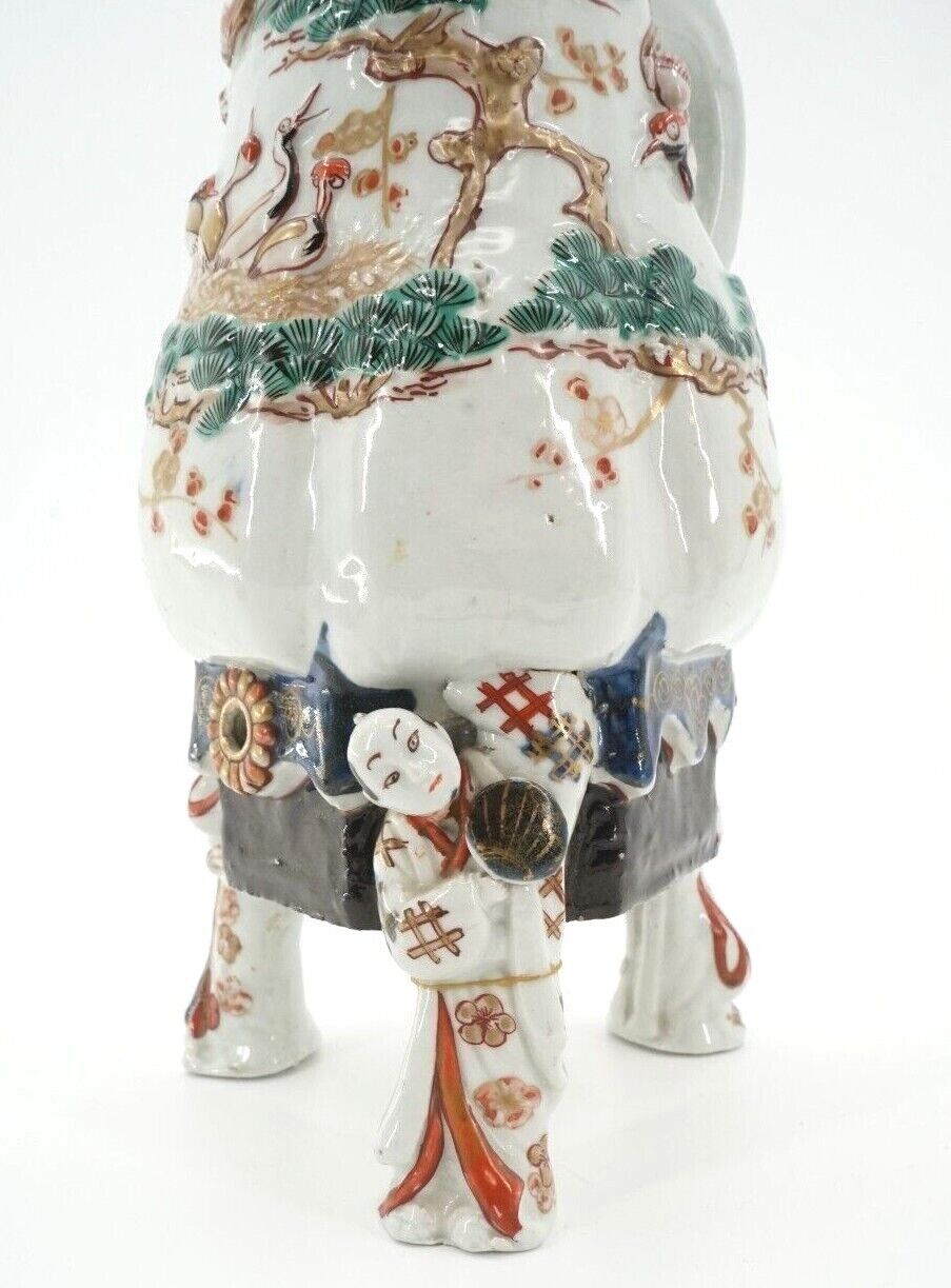 Circa 1720 Japanese Export Arita Imari Porcelain Coffee Pot